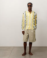 BAGGY TWILL CORD BEACH SHORT - Khaki