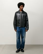 GARAGE JACKET LEATHER - Black