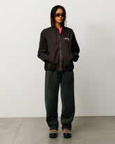 FADED GRAPHIC FLEECE PANT - Washed Black