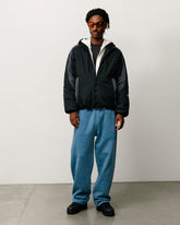 FADED GRAPHIC FLEECE PANT - Washed Navy