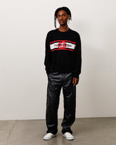 LEATHER MOTO PANT - Black