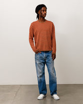 LIGHTWEIGHT STRIPE SWEATER - Red