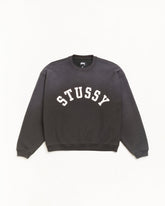 SUN FADED OVERSIZED CREW - Black