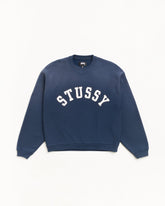 SUN FADED OVERSIZED CREW - Navy