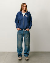 VARSITY ZIP HOODIE - Navy