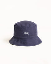 REVERSIBLE STOCK BUCKET HAT - Navy/Stone