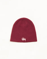 BASIC STÜSSY SKULLCAP - Cabernet