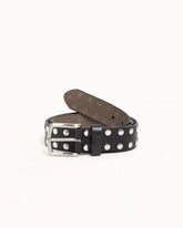 8 BALL STUDDED BELT - Black