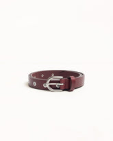 RIVET STUD BELT - Oxblood