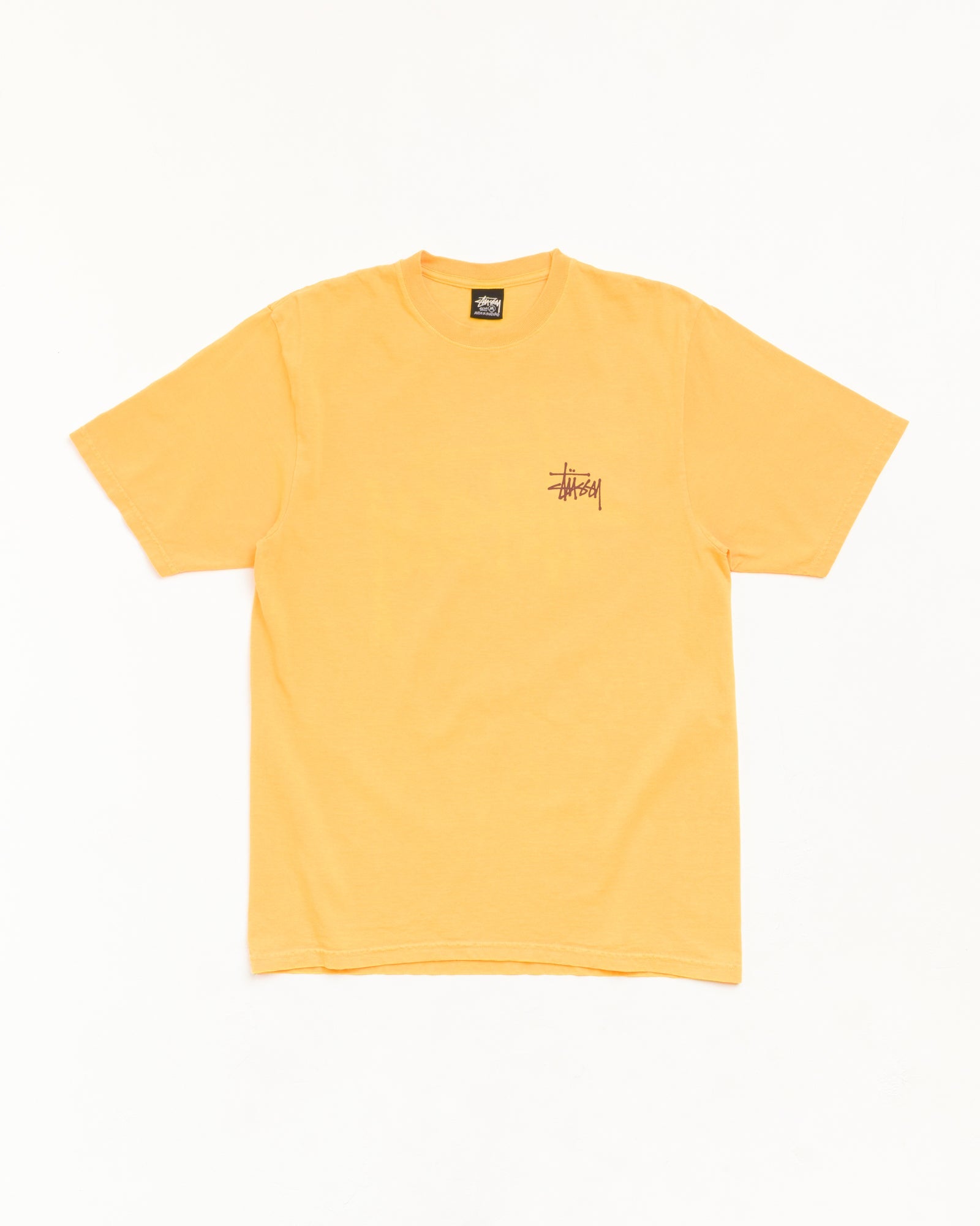 BASIC STÜSSY TEE - Marigold