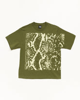 SNAKESKIN TEE - Olive