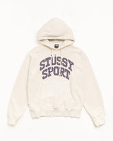 BLOCK SPORT HOODIE GARMENT DYED - Bone