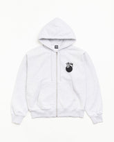 8 BALL ZIP HOODIE - Ash Heather