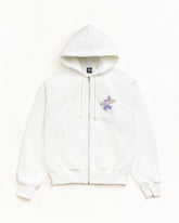 DOT SURF PUFF PRINT ZIP HOODIE - Off White