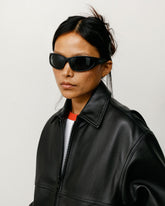 ADRIAN SUNGLASSES - Matte Rubber Black/Black Lens