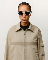 ROMAN SUNGLASSES - Bone/Black Lens