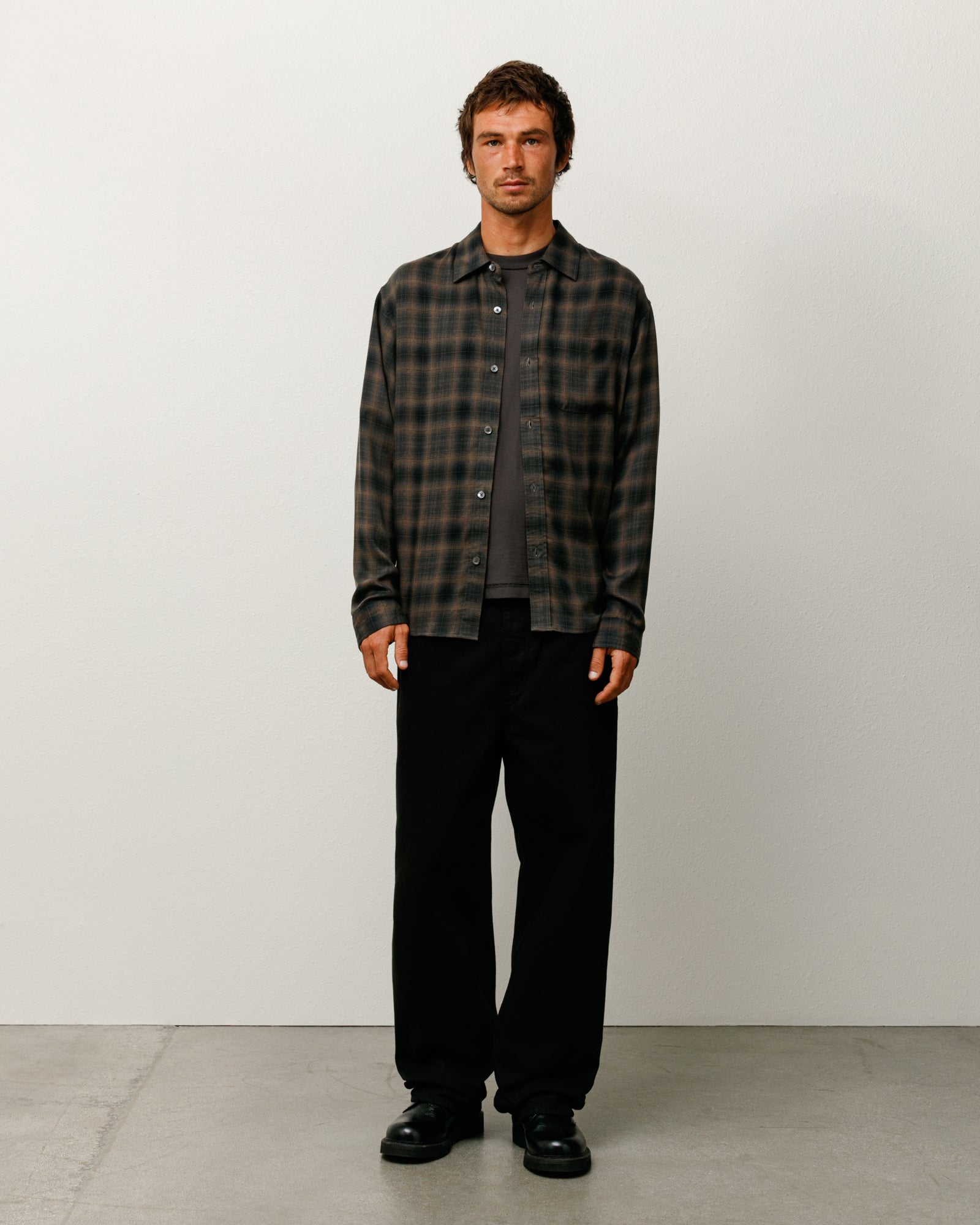 MATTHEW PRINTED SHIRT - Brown