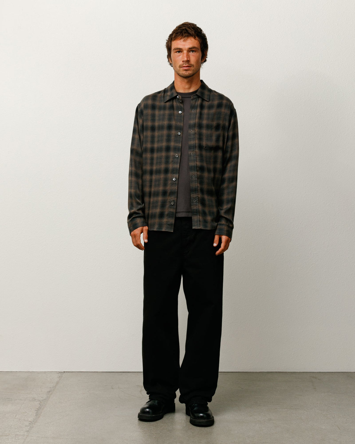MATTHEW PRINTED SHIRT - Brown