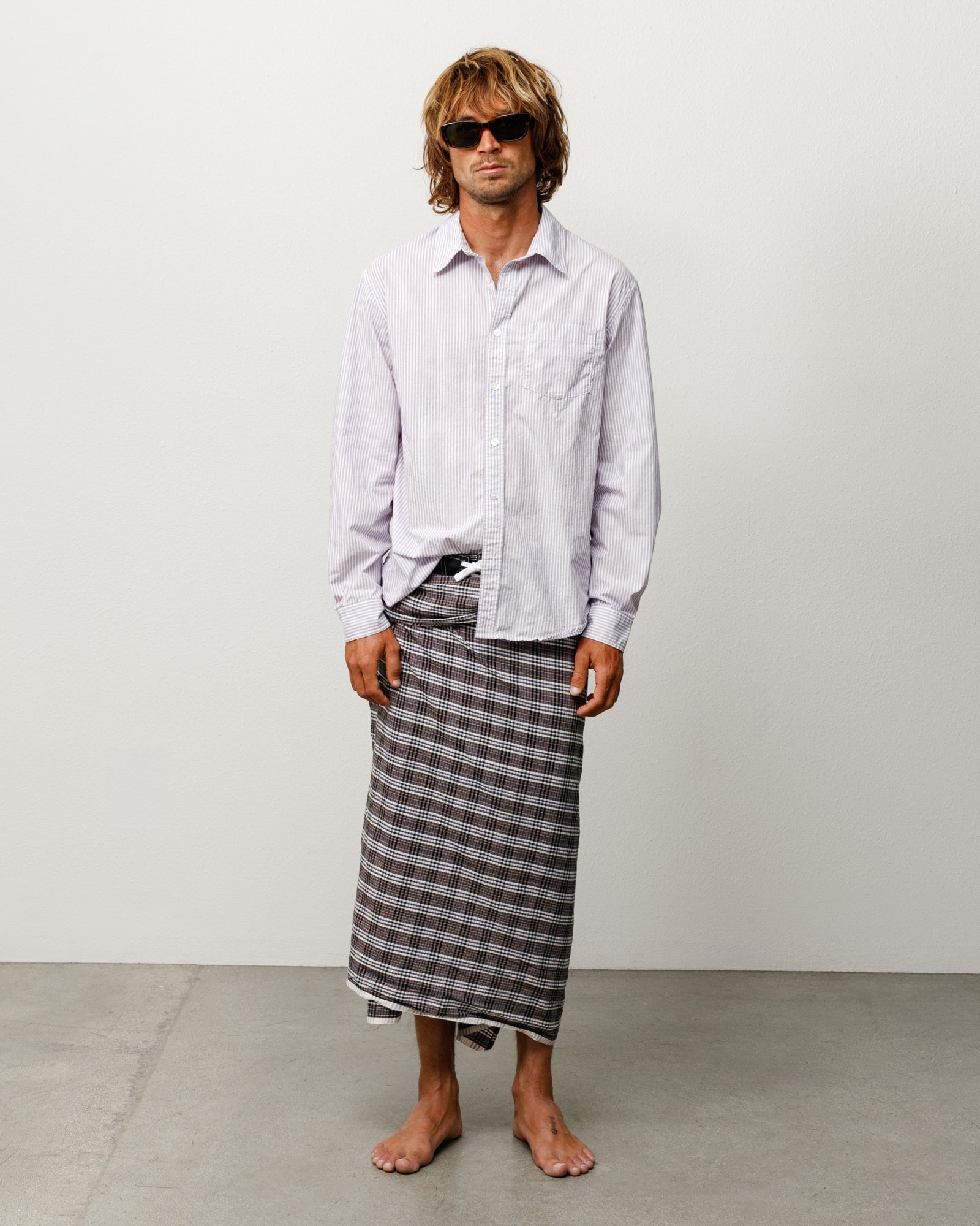 STANDARD SHIRT - Purple Stripe