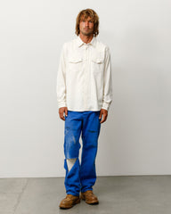 COTTON SILK WESTERN SHIRT - Off White