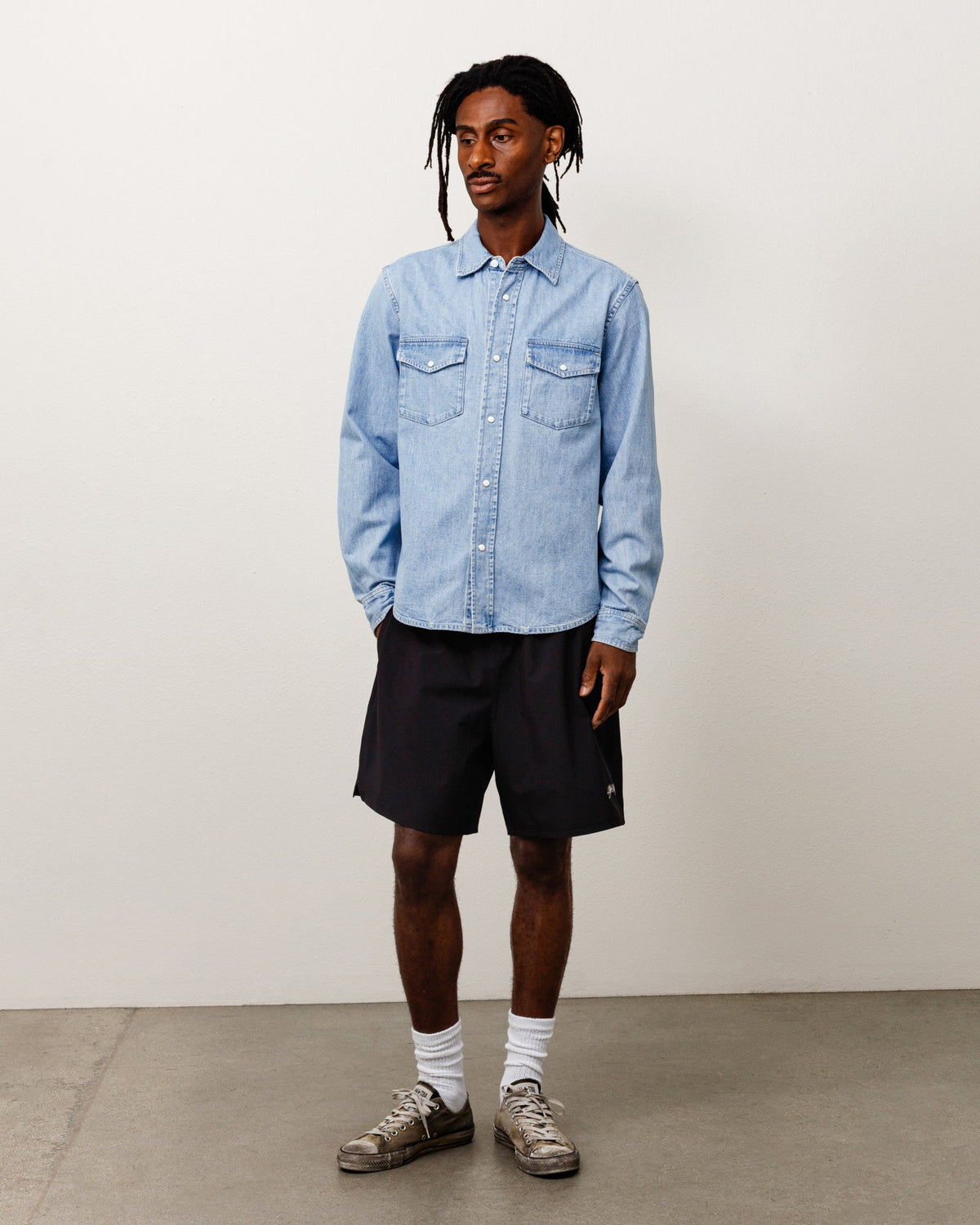 DENIM WESTERN SHIRT - Light Denim
