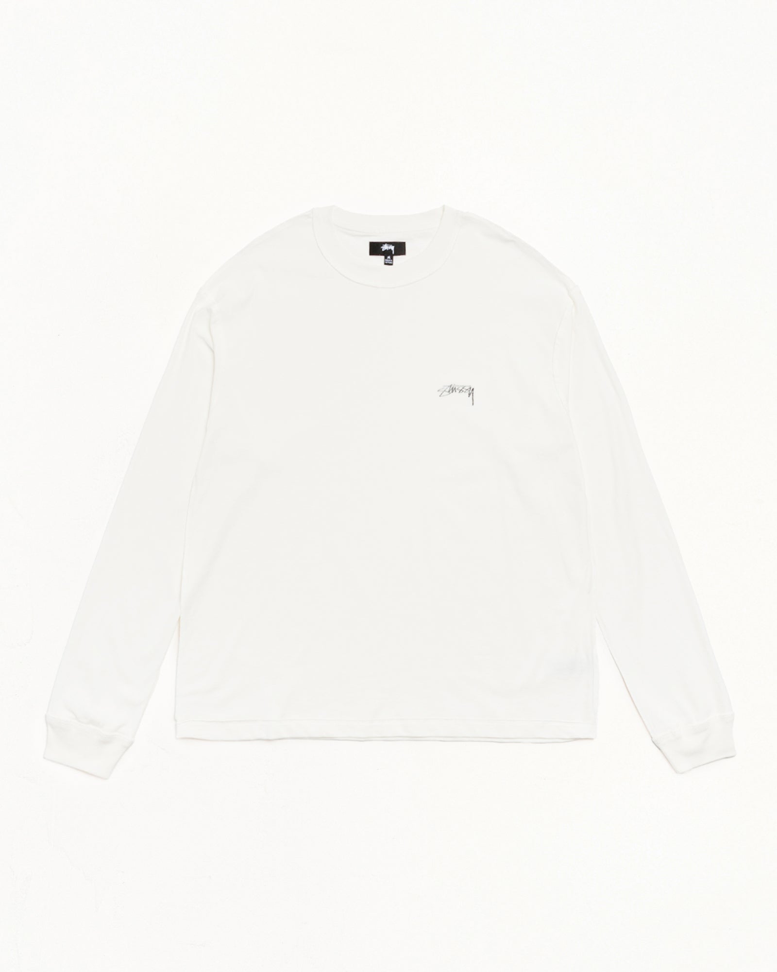 LAZY LS TEE - White
