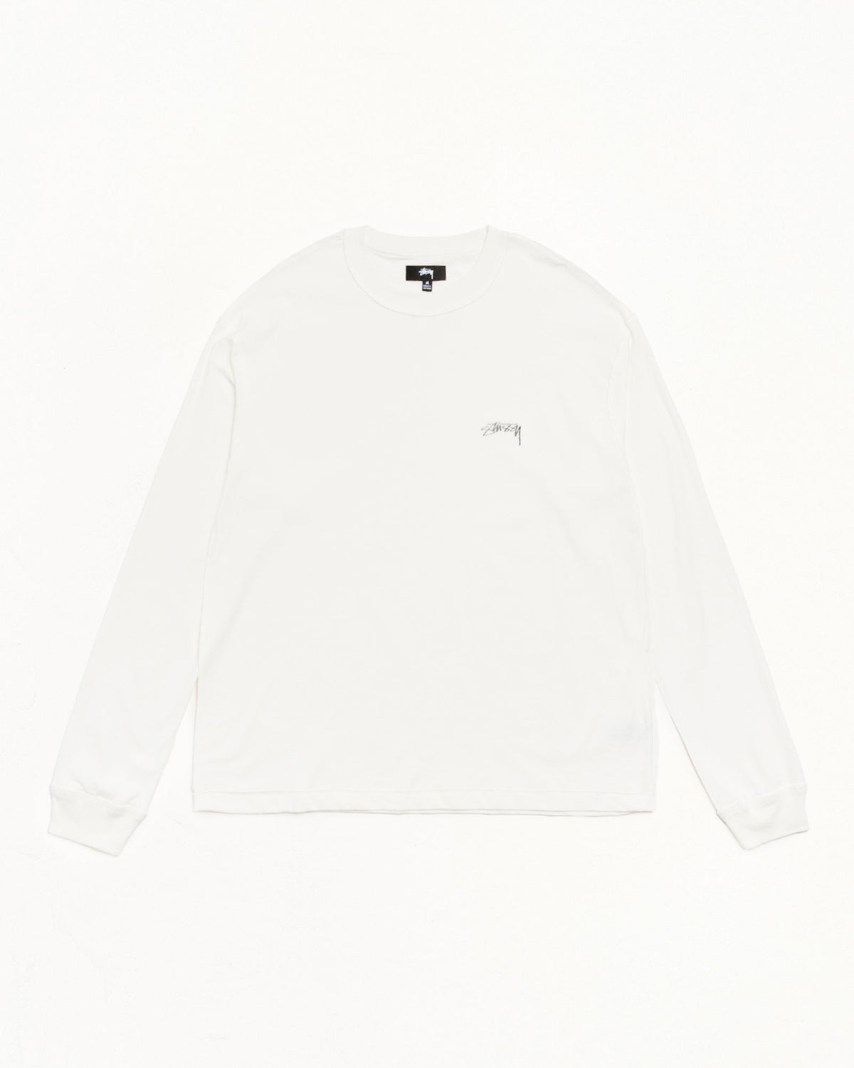 LAZY LS TEE - White