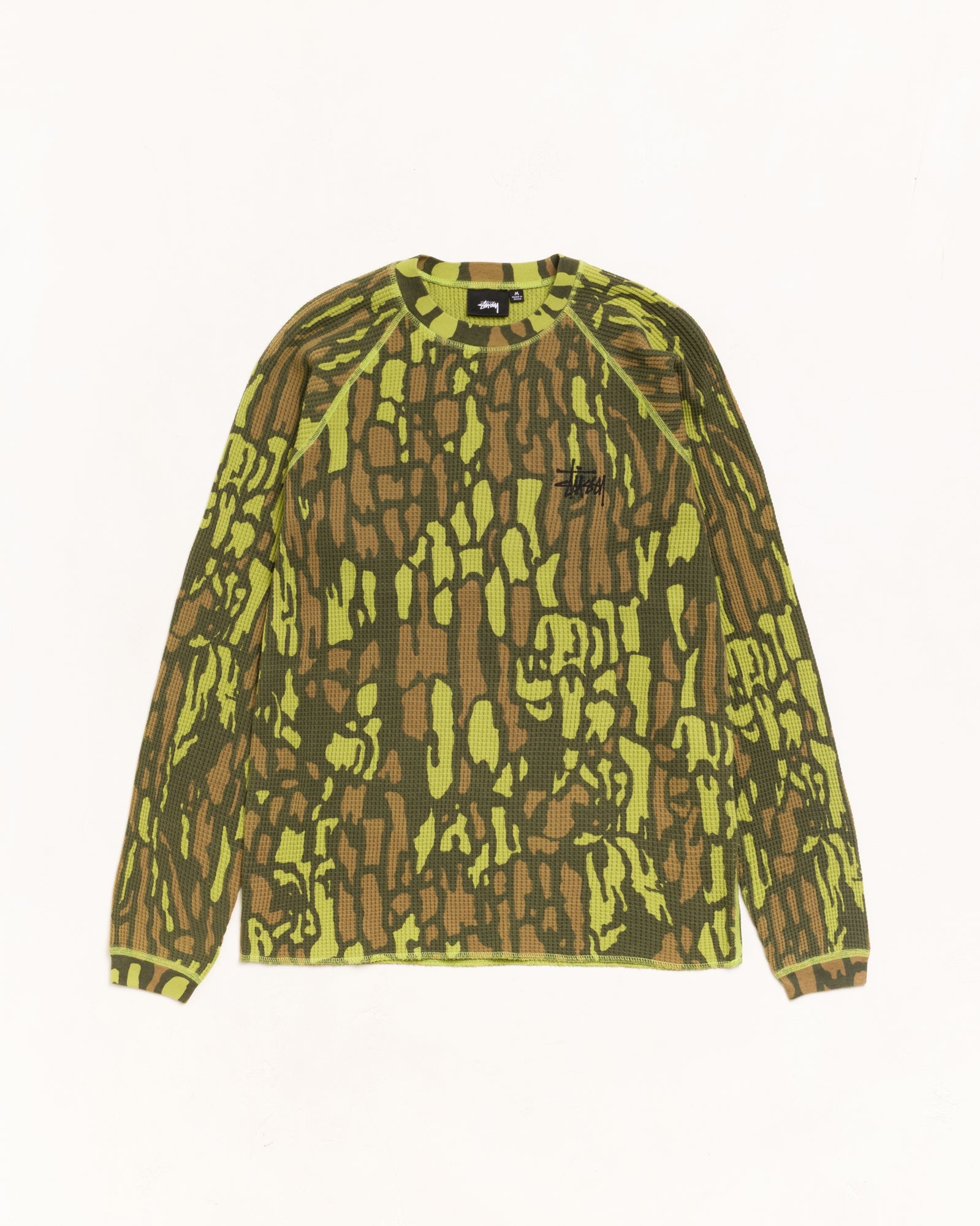 BASIC STÜSSY THERMAL - Tree Bark Camo