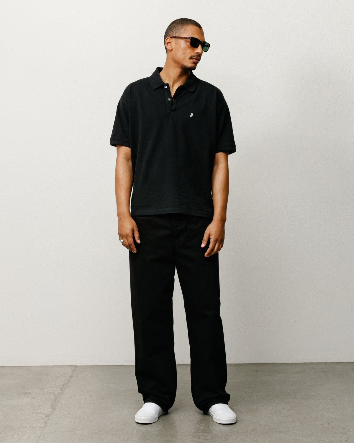 CLASSIC PIQUE POLO - Black
