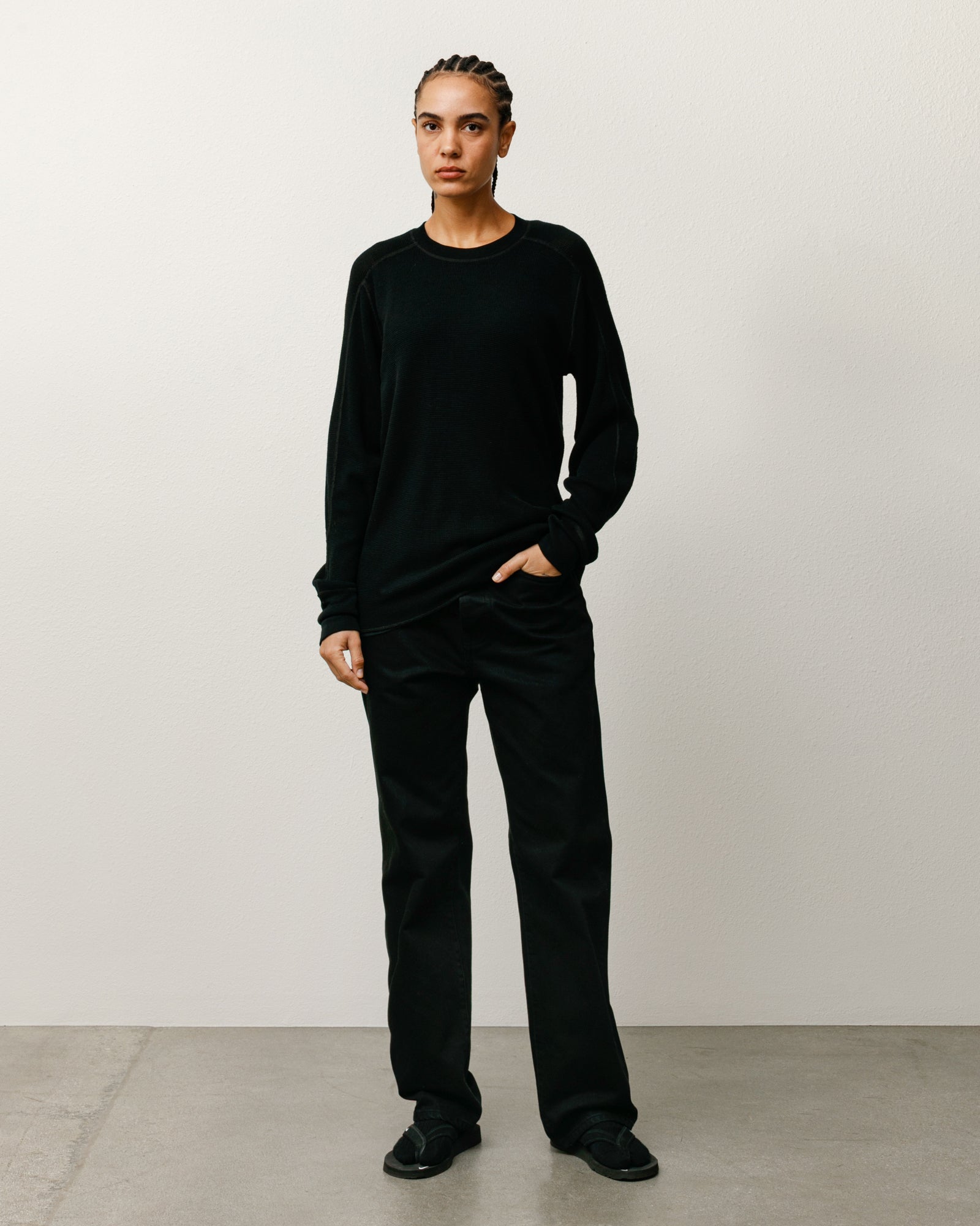 WOOL LS THERMAL - Black