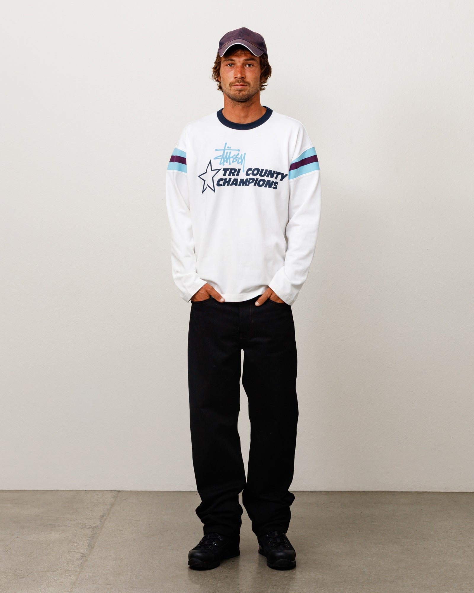 LS RINGER TEE - White