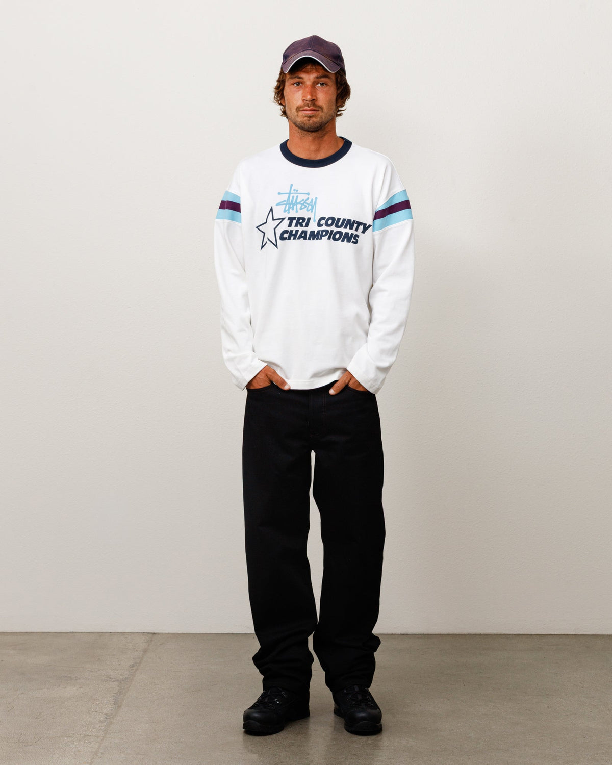 LS RINGER TEE - White