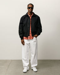 MOCK NECK FLIGHT BOMBER - Black