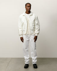 MOCK NECK FLIGHT BOMBER - White