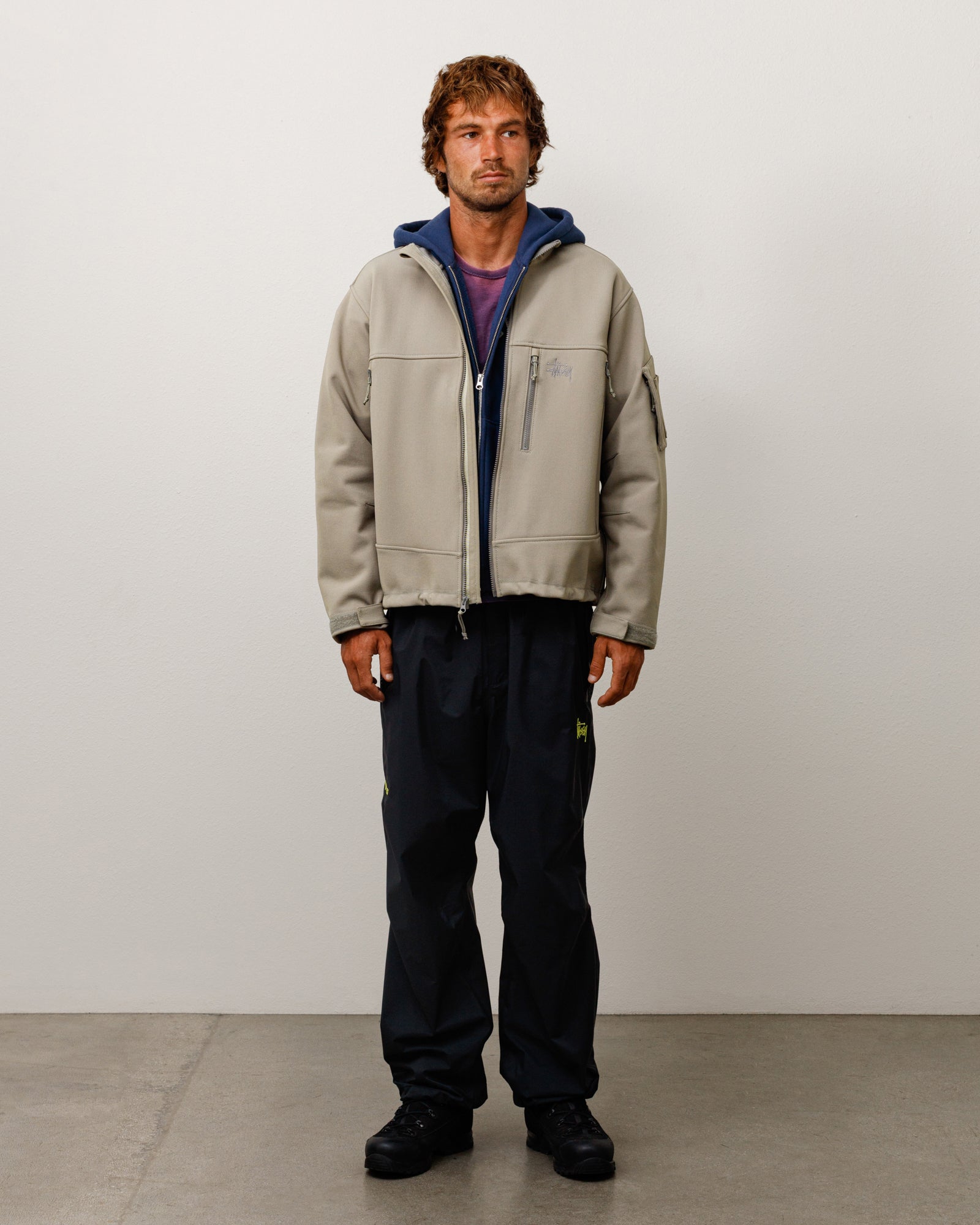SOFT SHELL JACKET - Moss Grey