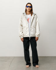 HOODED COACHES JACKET - Bone
