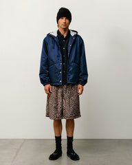 HOODED COACHES JACKET - Navy