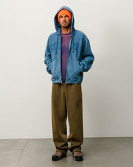FADED GRAPHIC FLEECE PANT - WASHED OLIVE