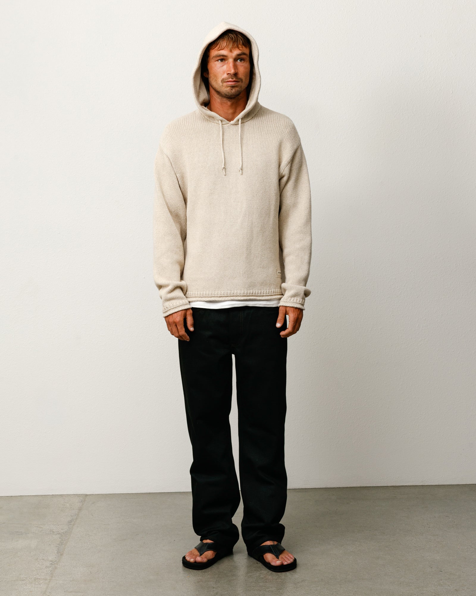 SLIM JEAN DENIM - Raw Black Contrast Stitch