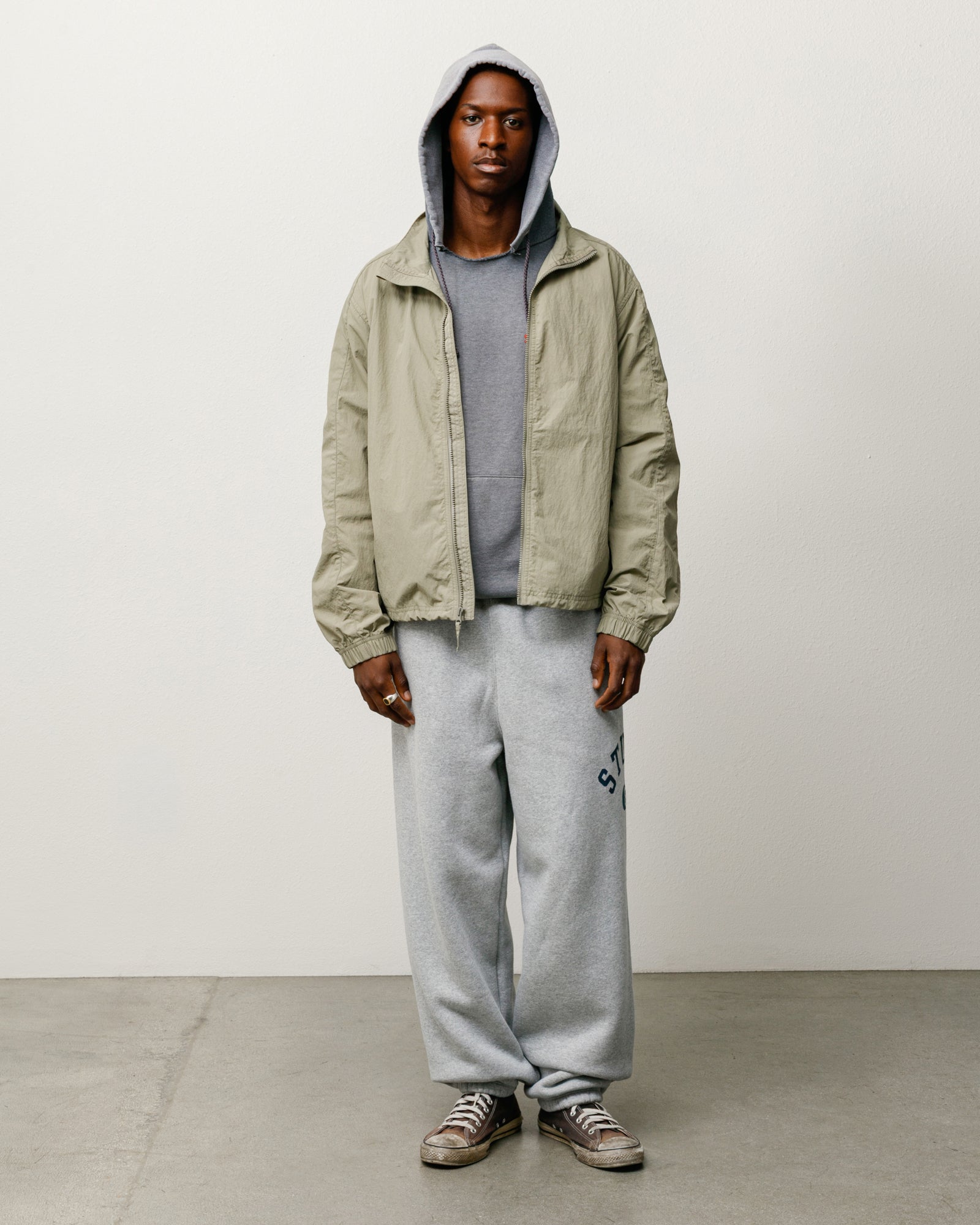 VARSITY FLEECE PANT - Grey Heather