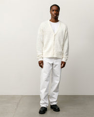 TEXTURED CARDIGAN - Off White