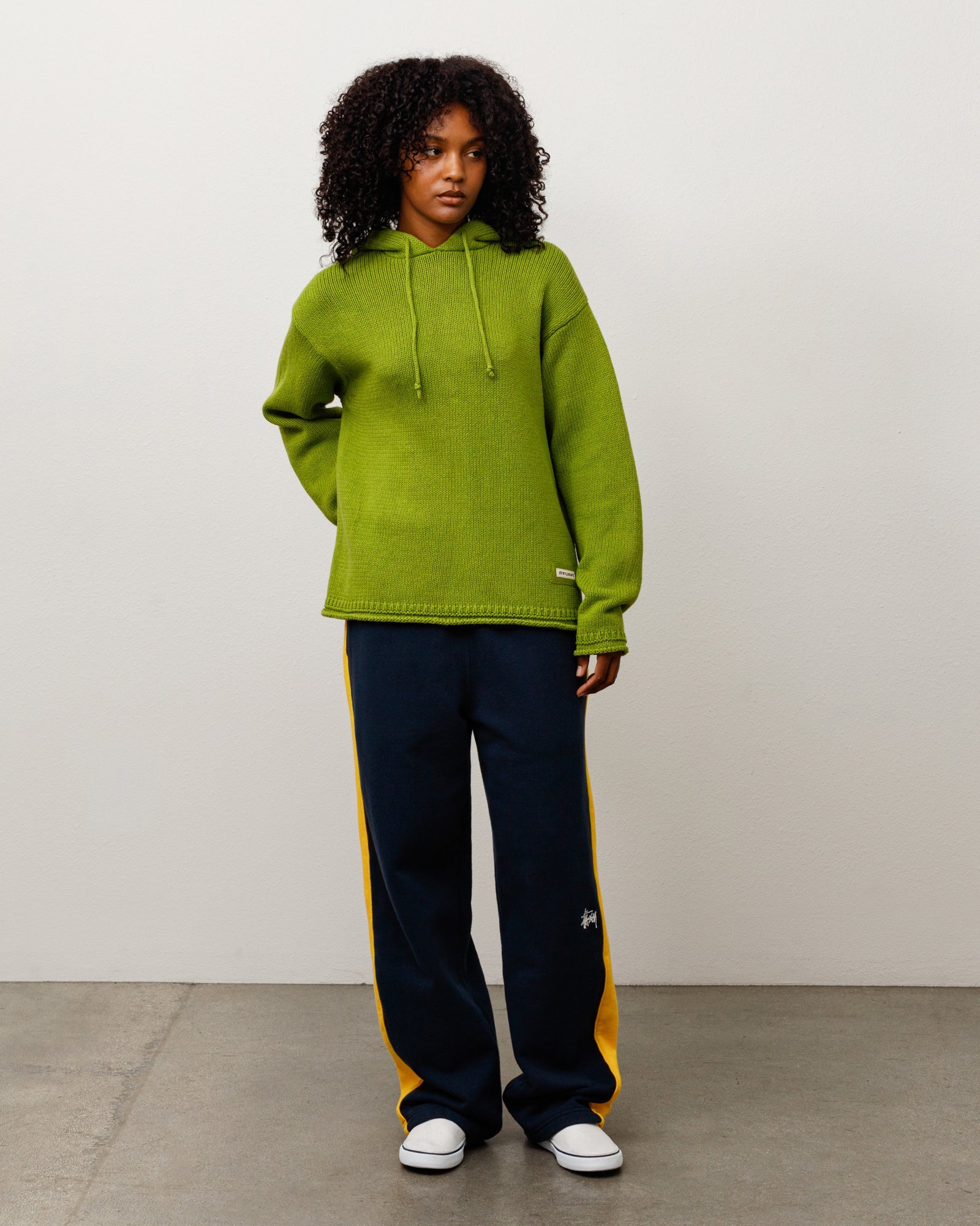 BEACH HOODED SWEATER - Green