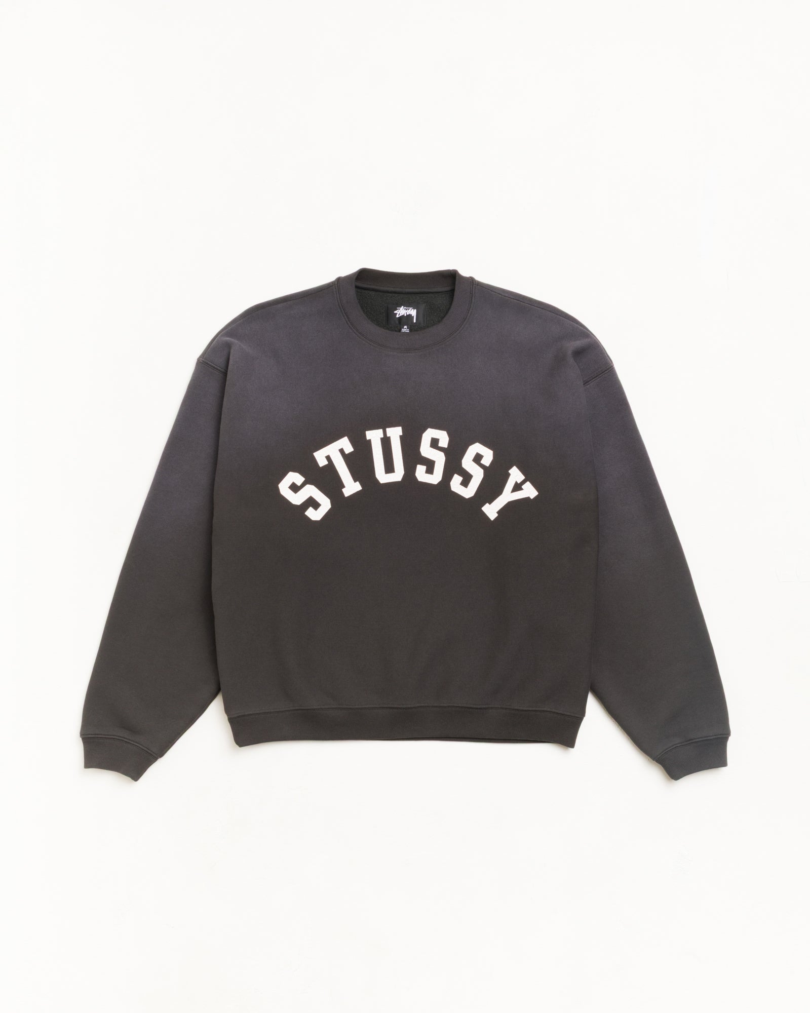 SUN FADED OVERSIZED CREW - Black