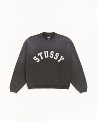 SUN FADED OVERSIZED CREW - Black