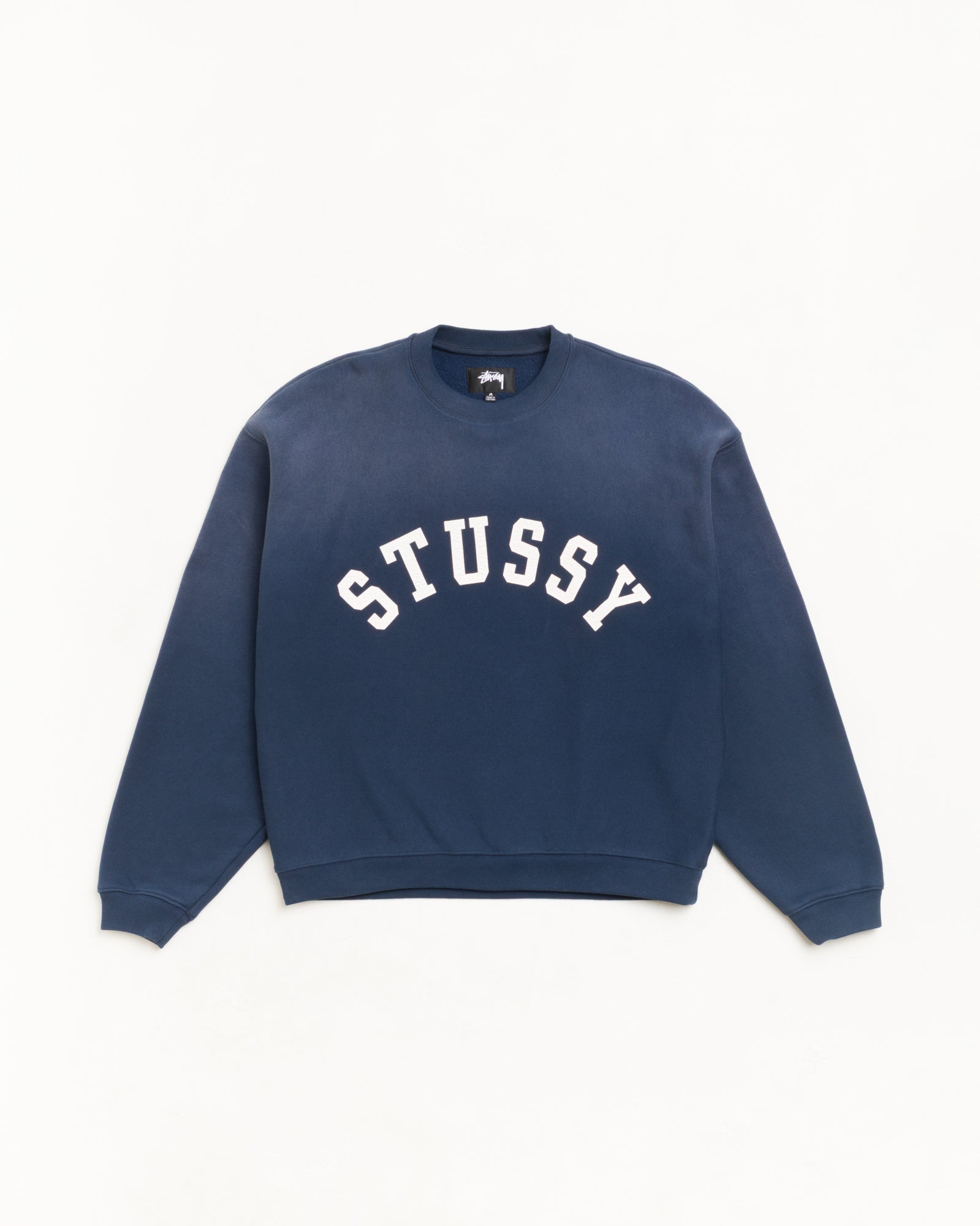 SUN FADED OVERSIZED CREW - Navy