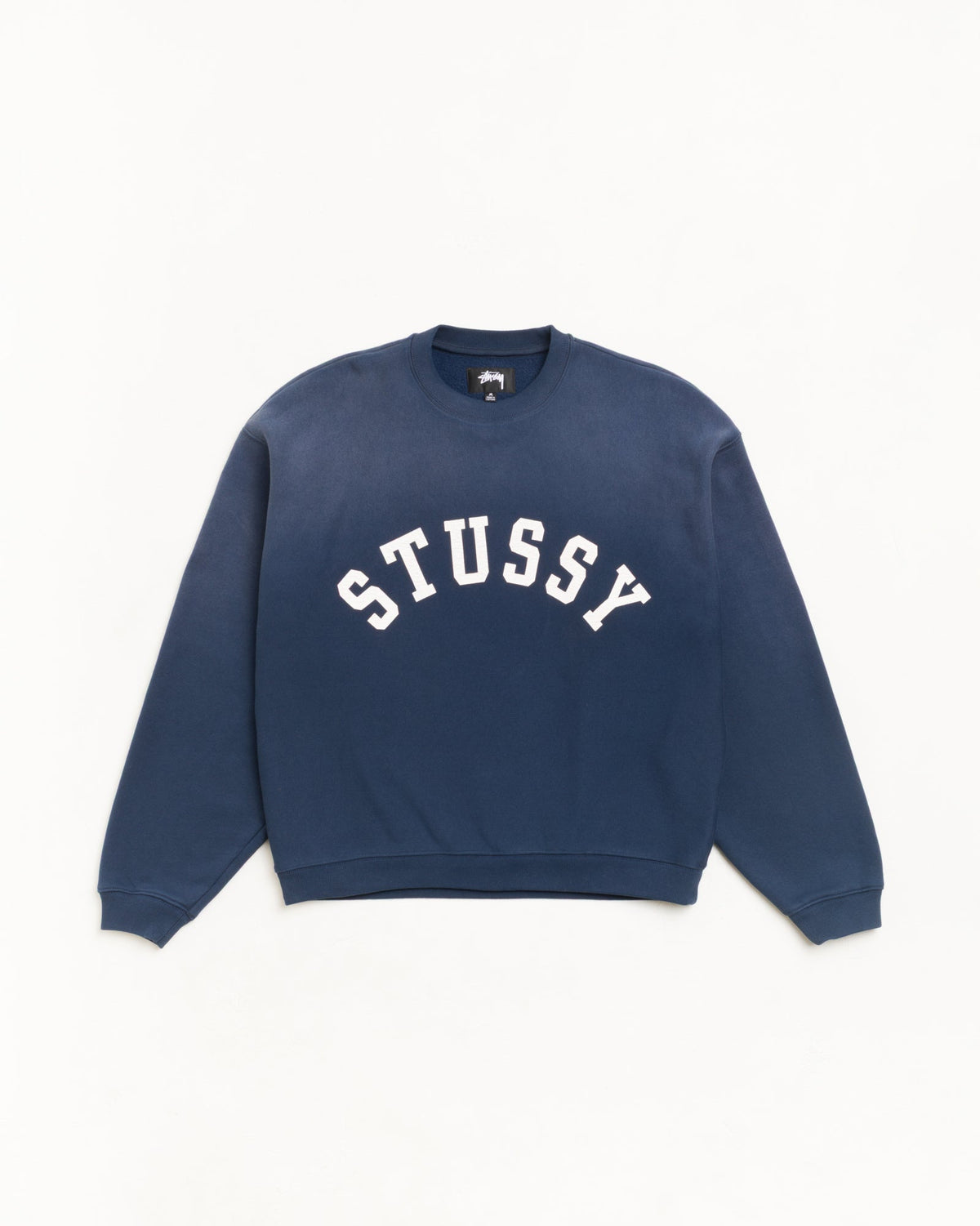 SUN FADED OVERSIZED CREW - Navy