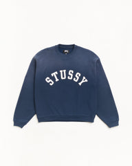 SUN FADED OVERSIZED CREW - Navy