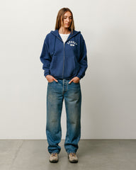 VARSITY ZIP HOODIE - Navy