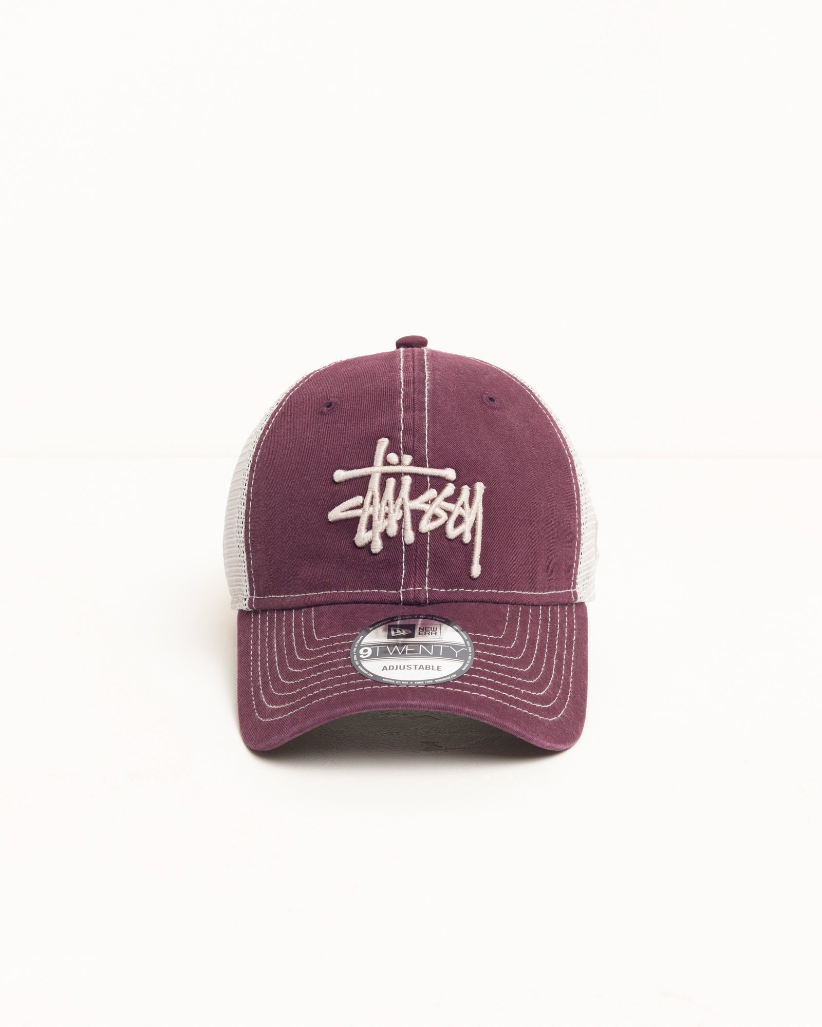 9TWENTY WASHED BASIC TRUCKER - Maroon