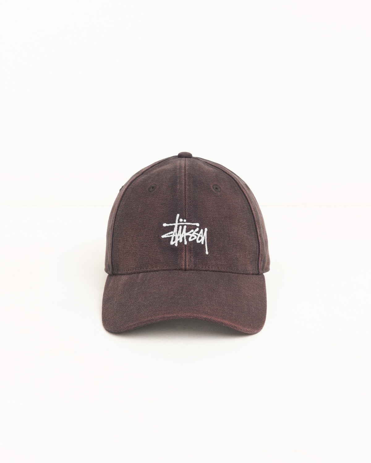 WASHED BASIC STÜSSY CAP - Brown